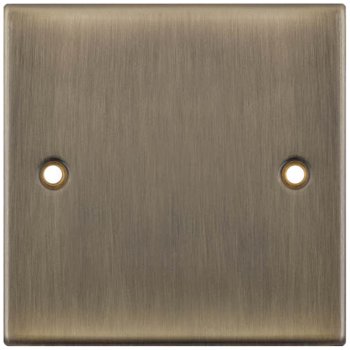 Selectric 5M Antique Brass 1 Gang Blank Plate