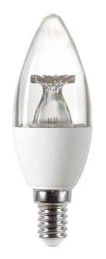 Integral 4.9w LED Candle Bulb 2700K Clear Dimmable E14 470lm