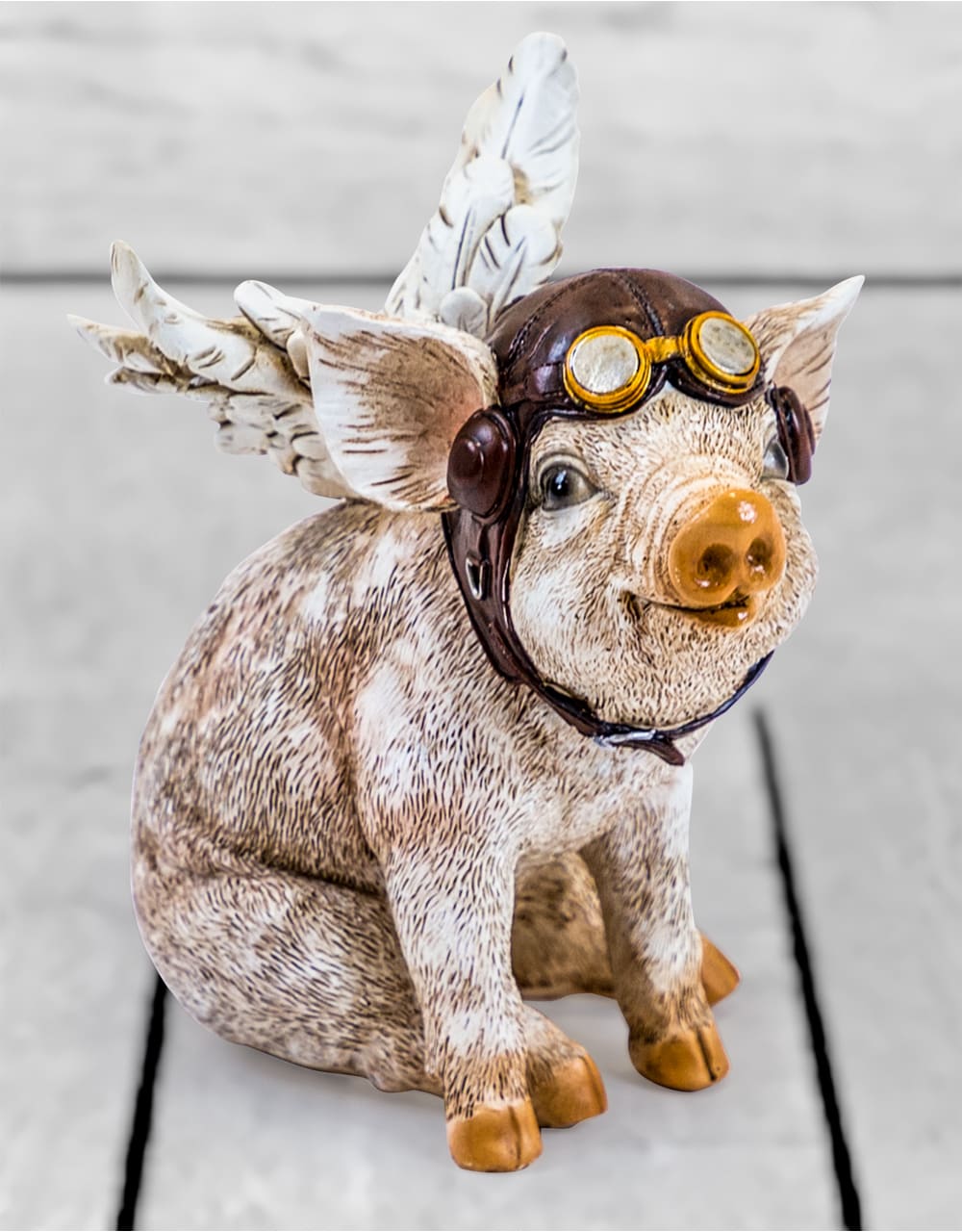 Sitting Piglet Pilot Figure - BD166