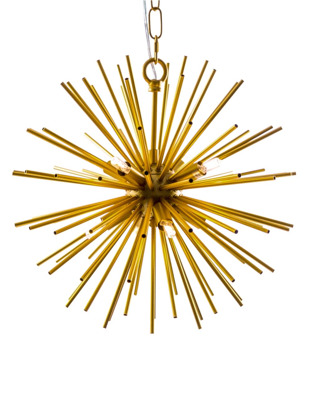 Gold Spiked Ceiling Pendant - CH288