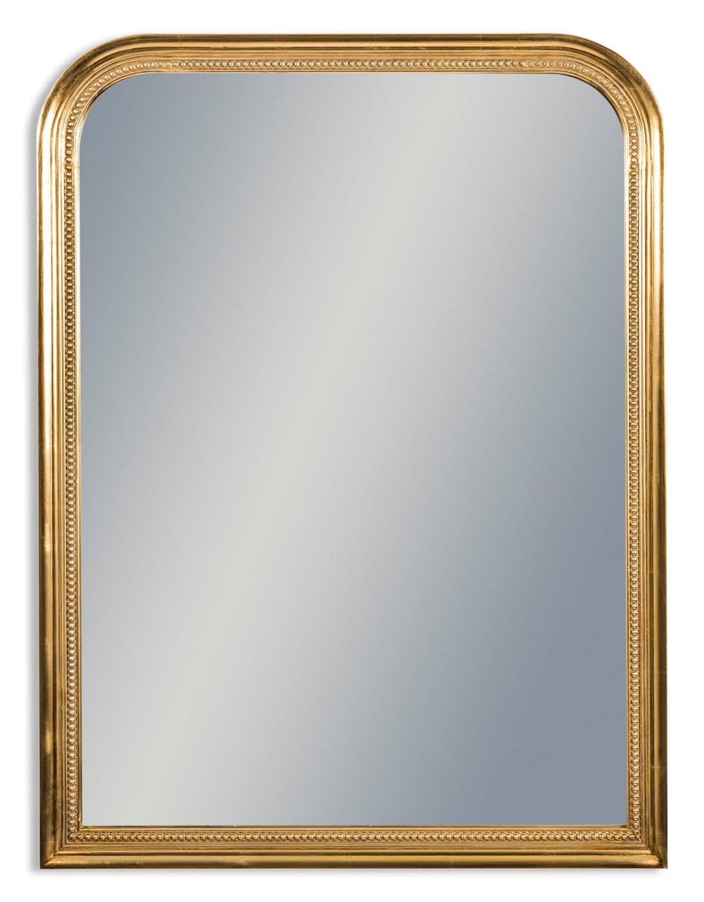 Antique Gold Beaded Portrait Wall Mirror - M408