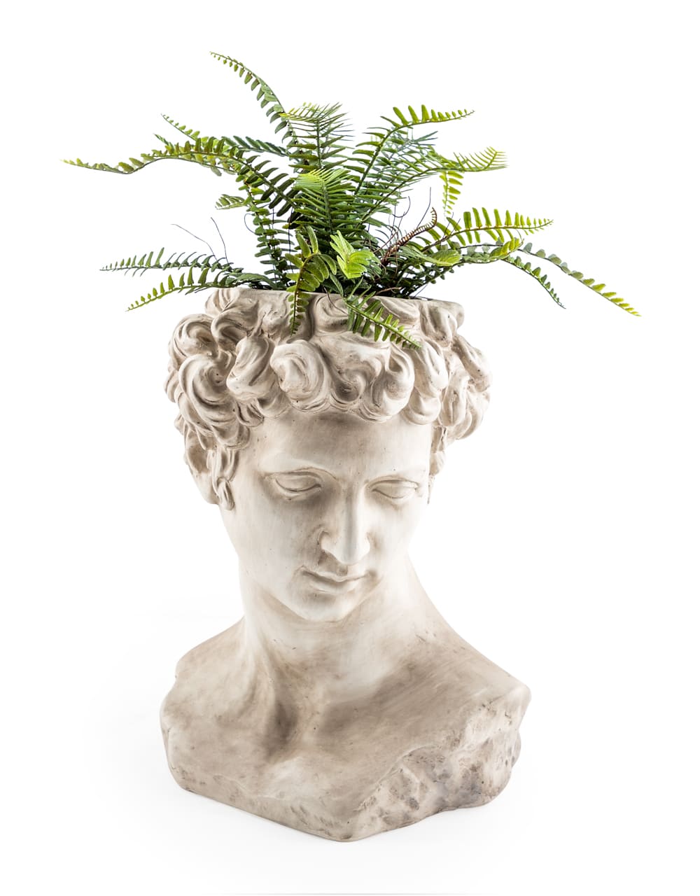 Stone Effect David Bust Flower Pot - CRT51