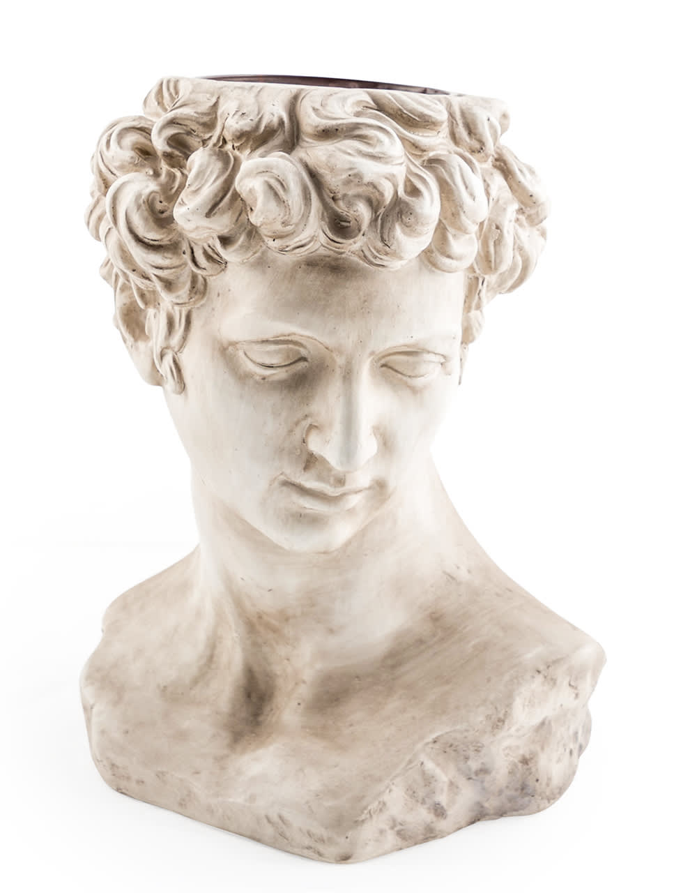Stone Effect David Bust Flower Pot - CRT51