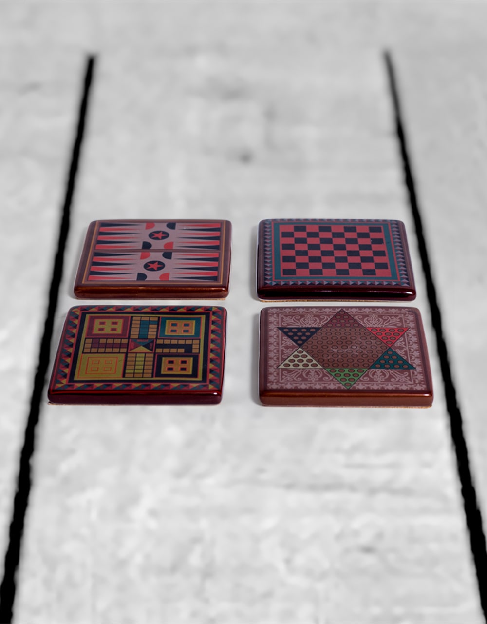 Set of 4 Classic Board Game Coasters - CRT80