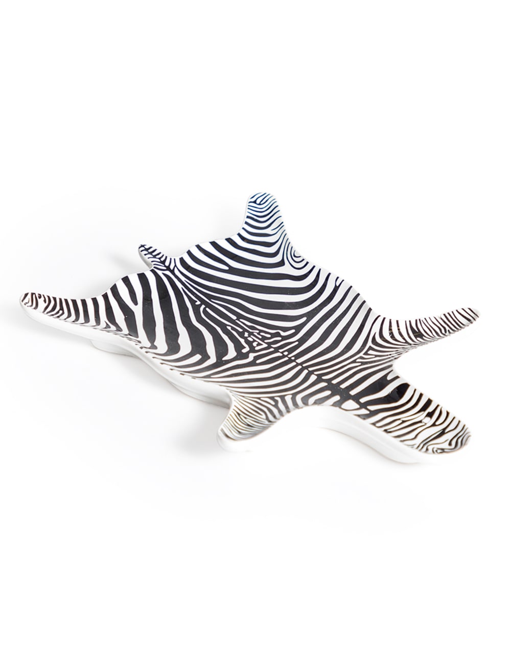Ceramic Zebra Hide Pattern Trinket Plate (to be bought in qtys of 2) - CRT81