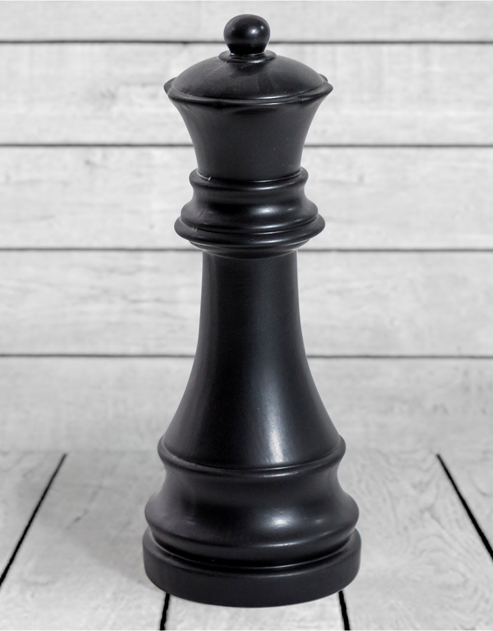Matt Black Large Ceramic Queen Chess Piece Ornament (to be bought in qtys of 2) - FPC24