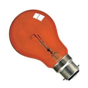 GLS 60w B22d/BC 240v Crompton Fireglow Red Light Bulb - OBSOLETE READ TEXT