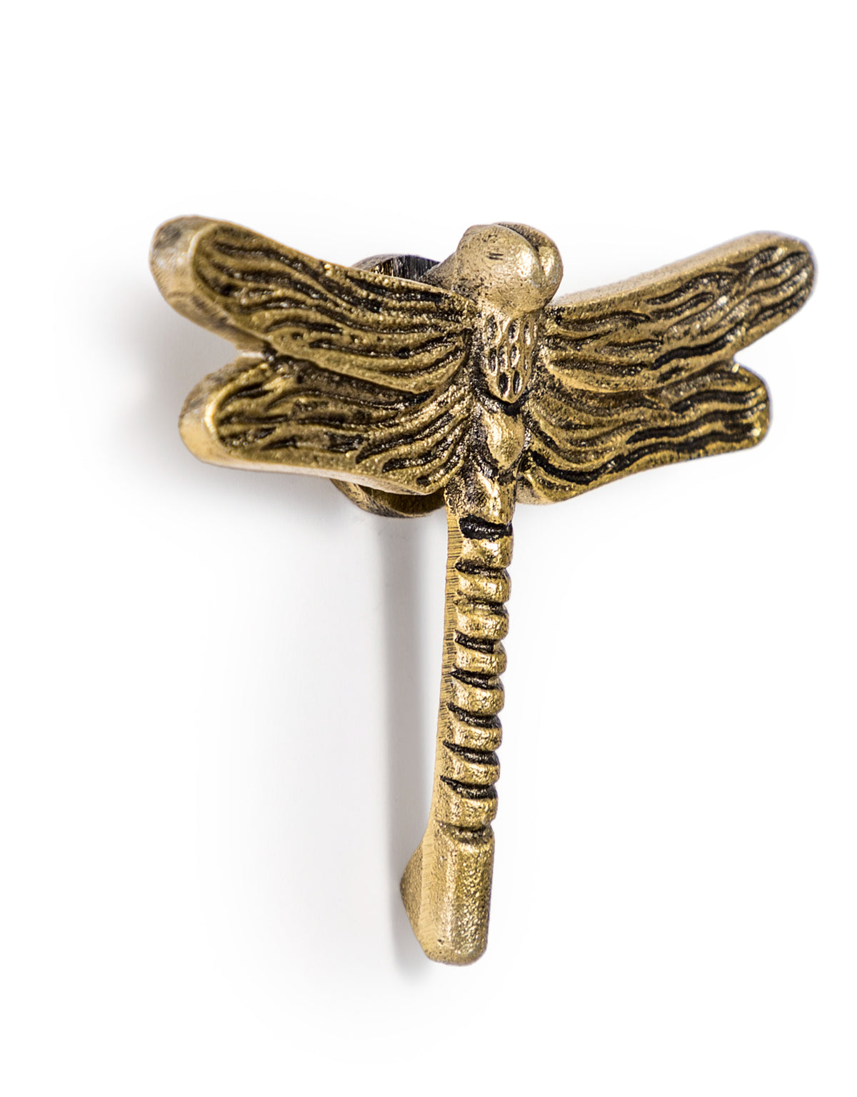 Antique Gold Dragonfly Door Knocker - AL154