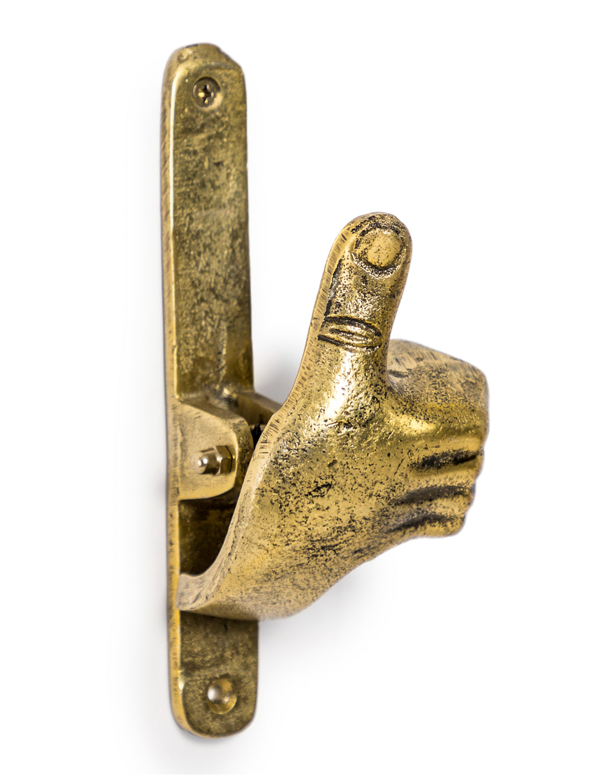 Antique Gold Thumbs Up Hand Door Knocker (to be bought in qtys of 2) - AL162