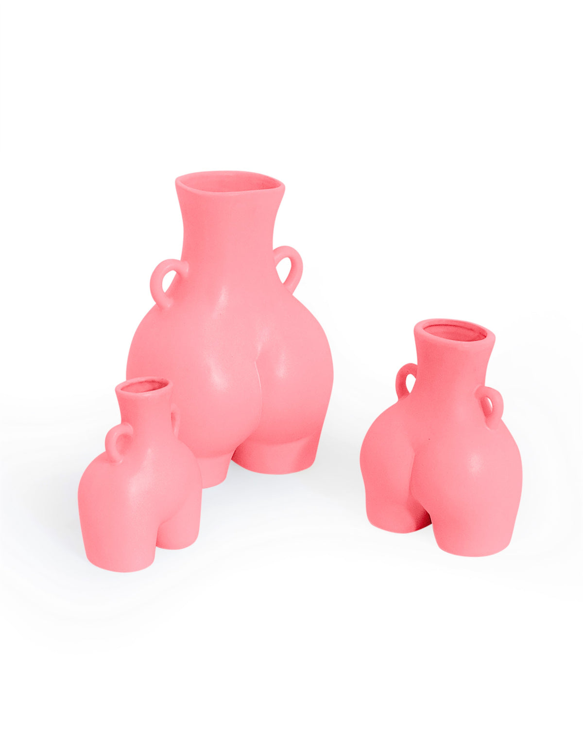 Pink Small "Love Handles" Booty Vase (to be bought in qtys of 2) - BBR40