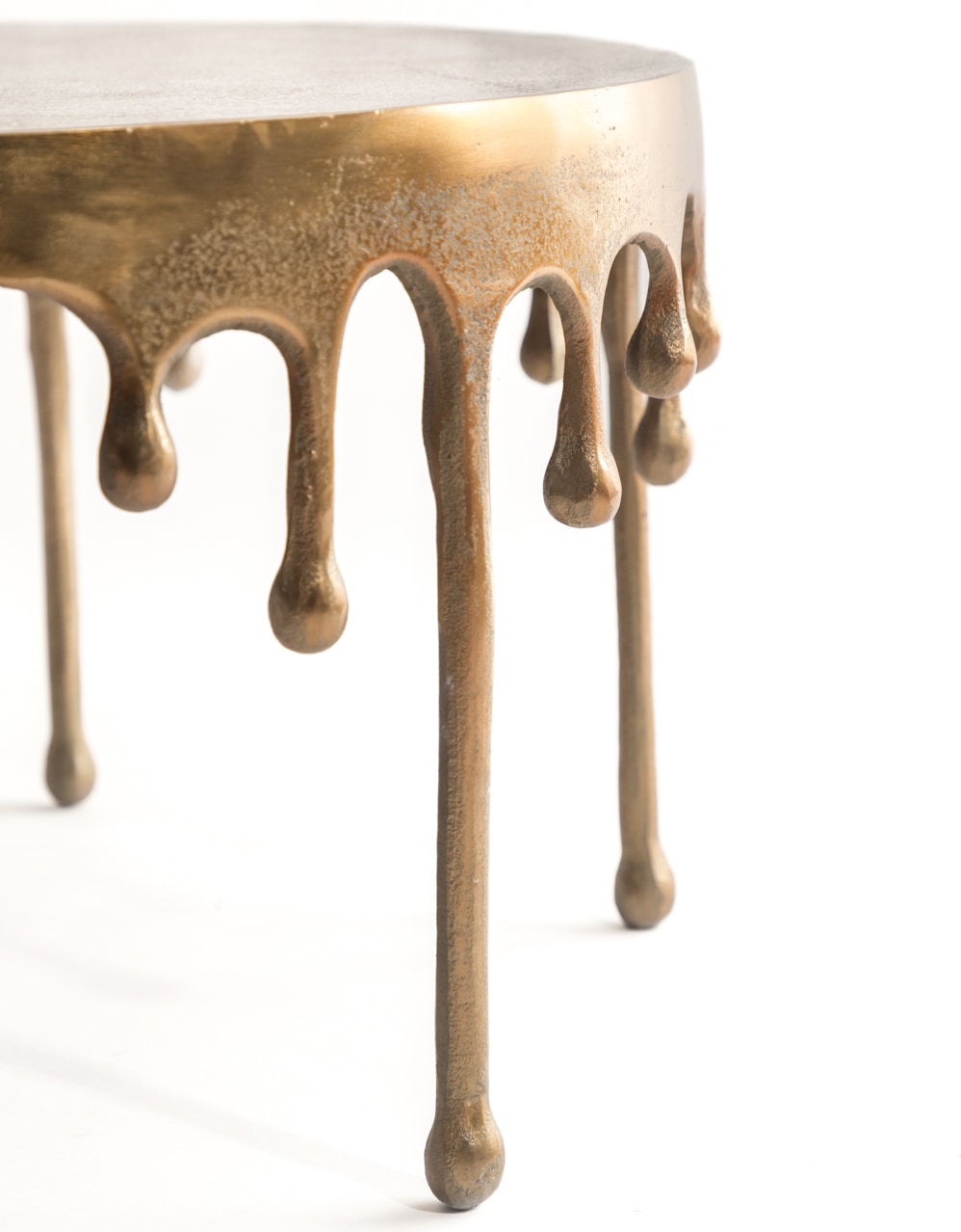 Gold "Dali" Drip Aluminium Coffee Table - DRP10