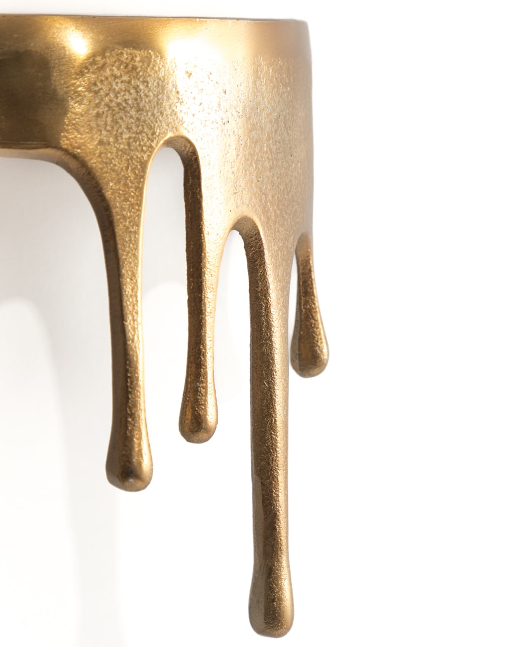 Gold "Dali" Drip Small Oval Aluminium Wall Shelf - DRP13