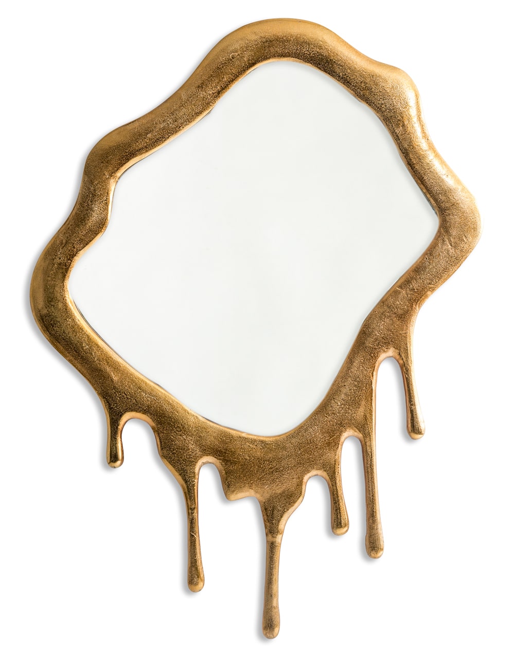 Extra Large Gold "Dali" Drip Aluminium Wall Mirror - DRP18