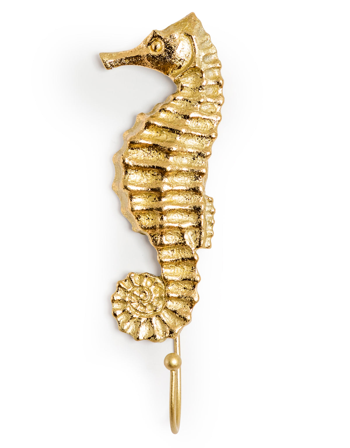Gold Sea Horse Coat Hook (to be bought in qtys of 8) - TPR101