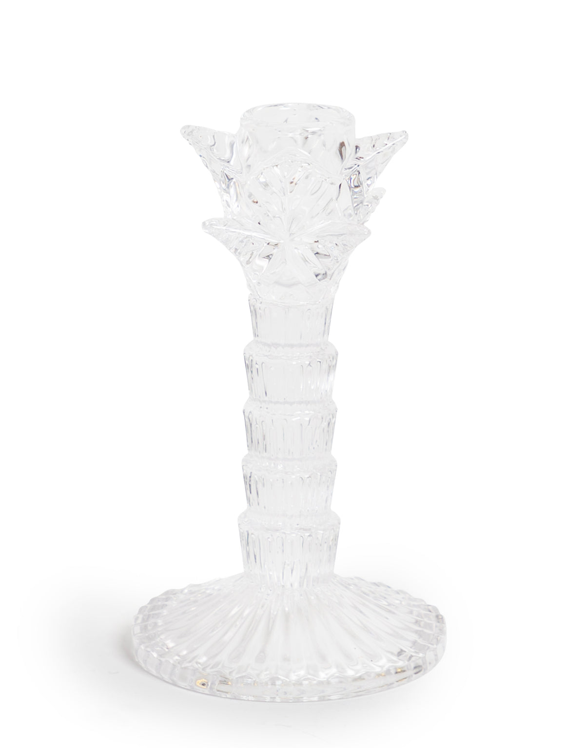 Tropical Glass Candlestick (to be bought in qtys of 4) - 210524