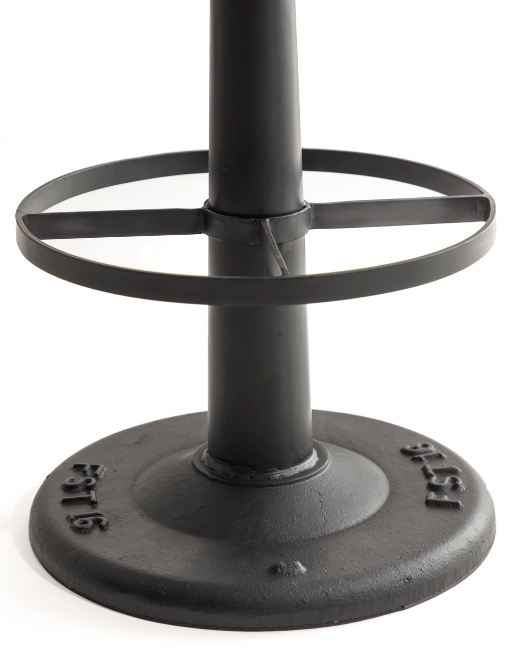 Industrial Vintage Leather & Iron Bar Stool - BJG13