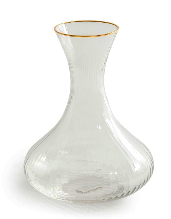 'Italia' Wine Decanter with Gold Rim - 210017