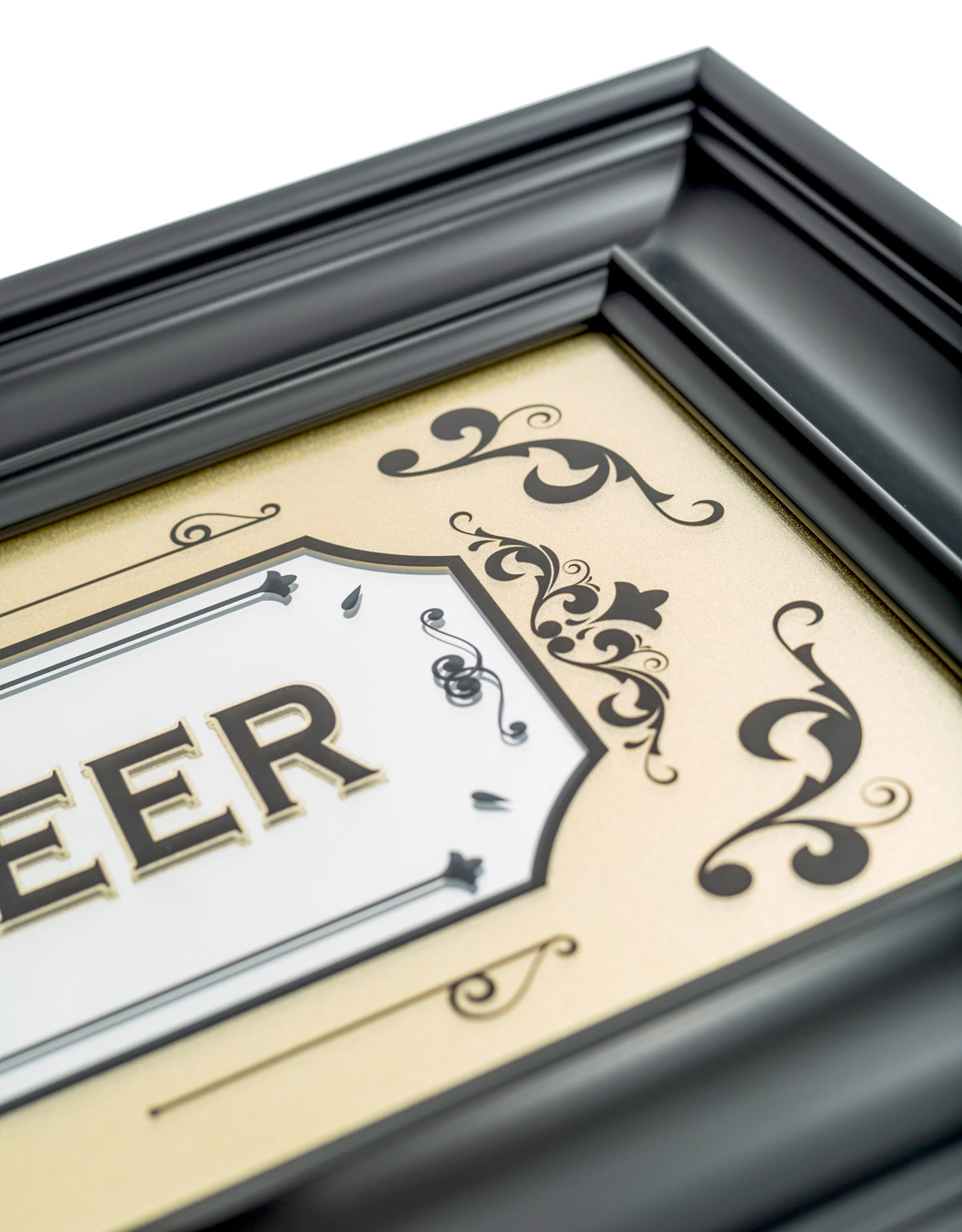 Large Mirrored "Wish You Were Beer" Wall Sign - RS96