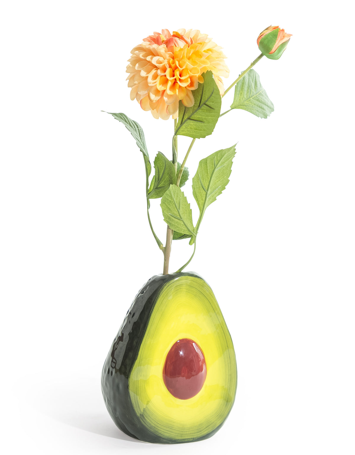 Ceramic Avocado Stem Vase - JFC15