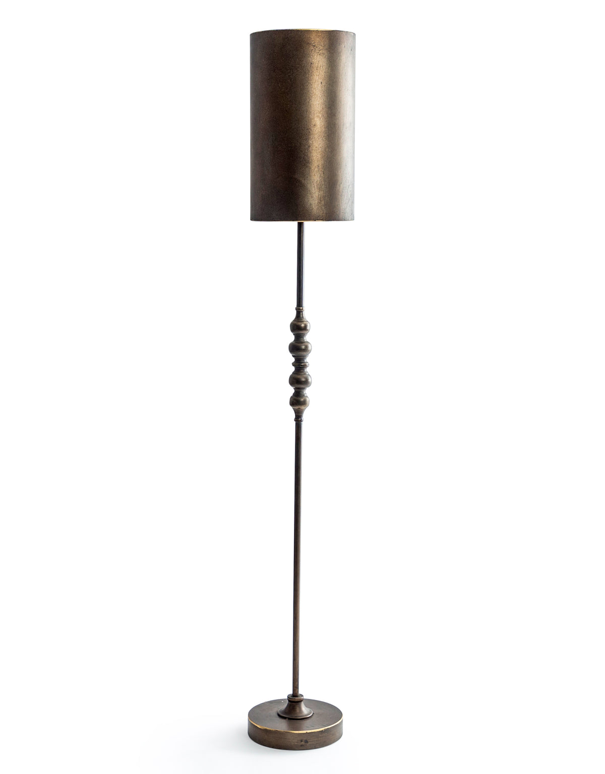 Industrial Metal Franklin Floor Lamp w/ Tall Cylinder Shade - HLG13