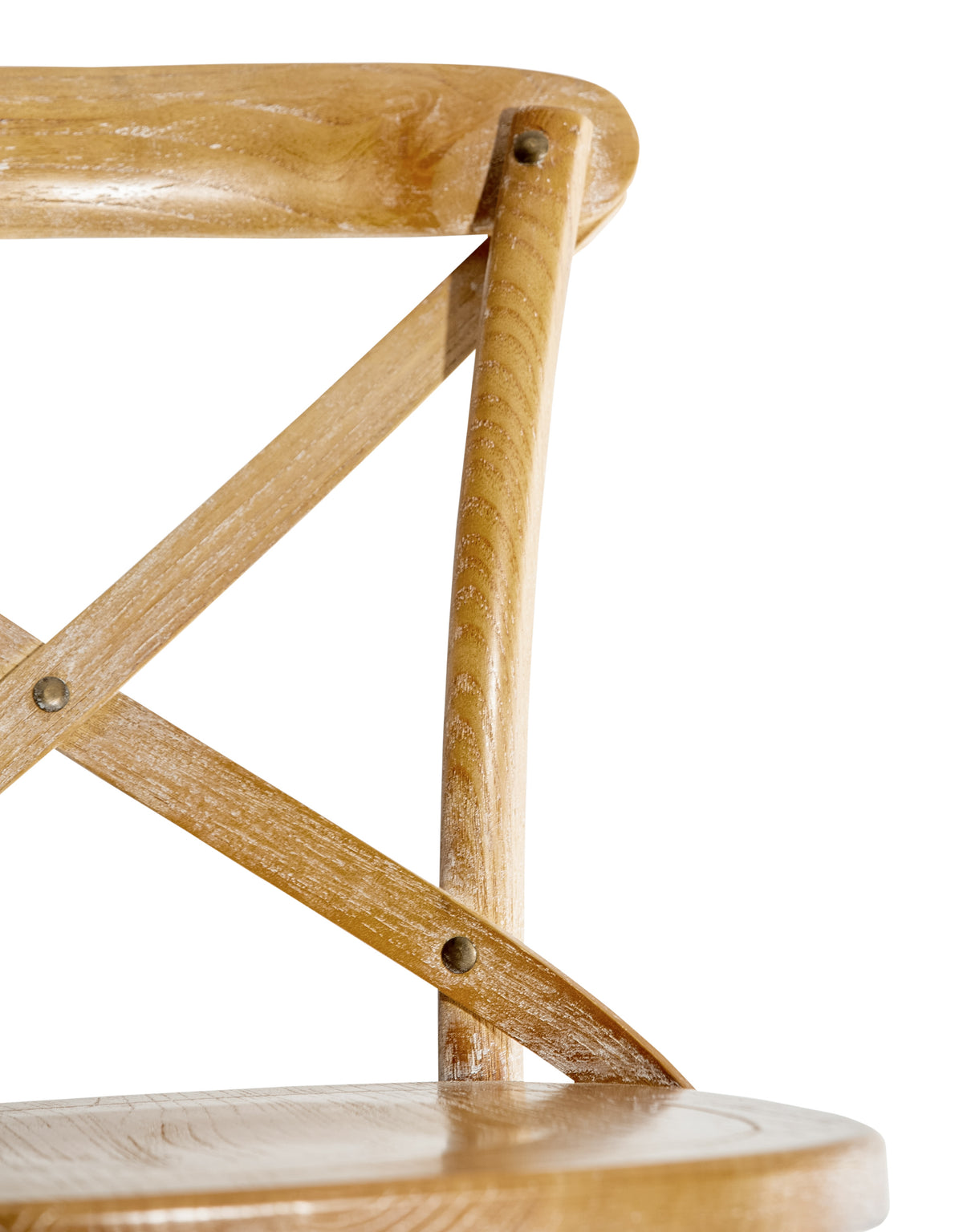 Reclaimed Elm Cross-Back Bar Stool - BWC11