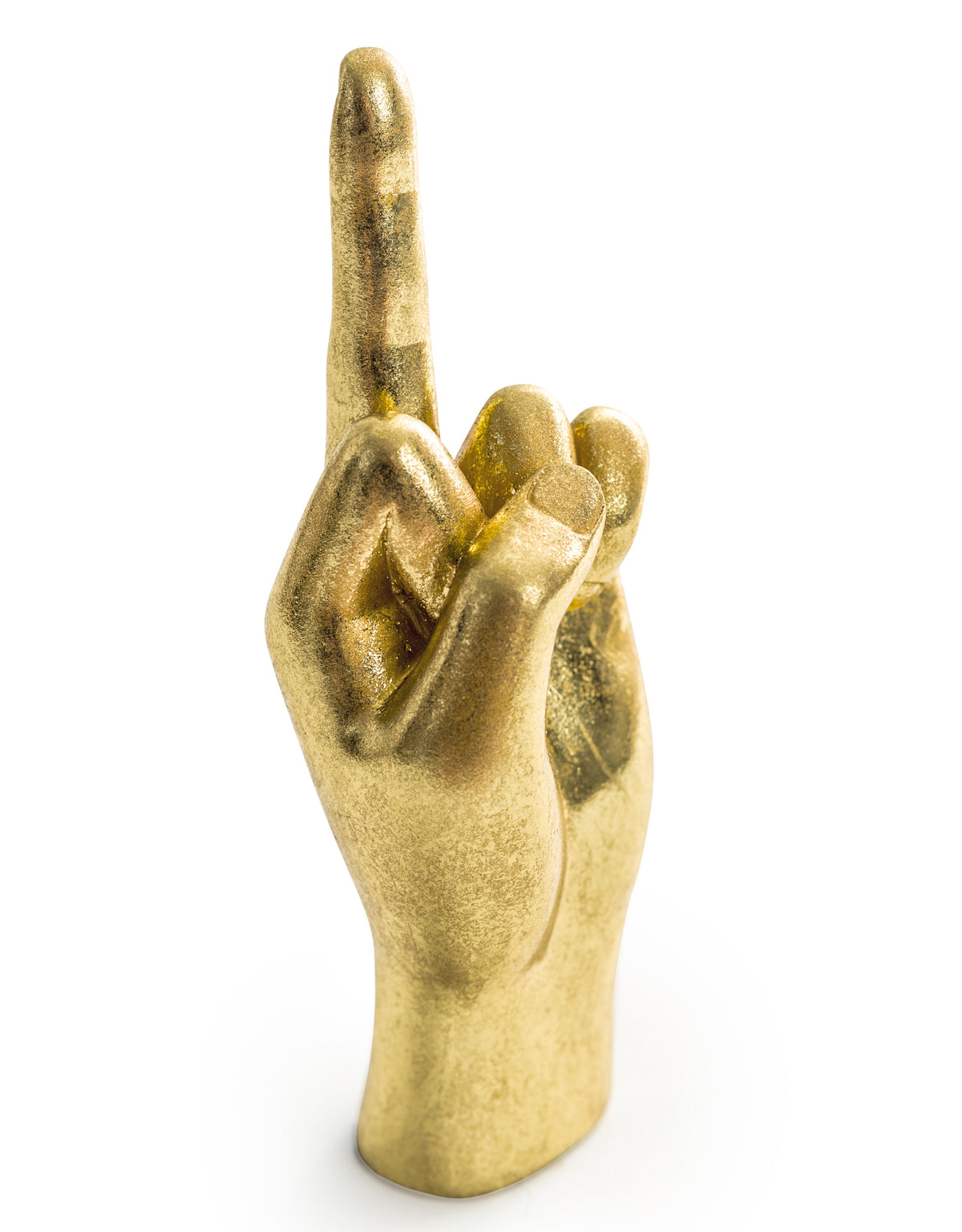Gold Middle Finger Hand Figure - FL122