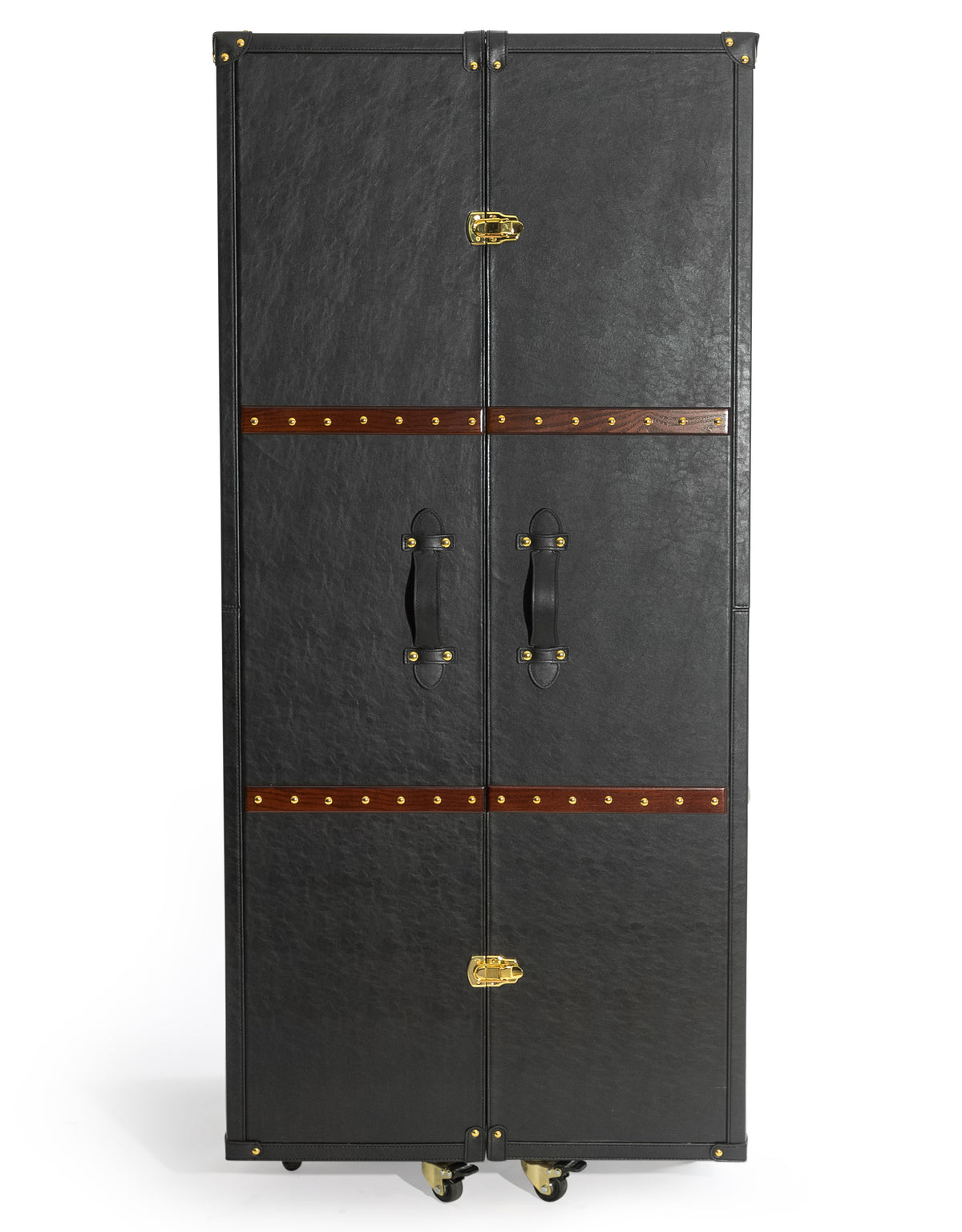 Soho Steamer Extra Large Leather Two-Door Wine / Bar Cabinet - SBC11