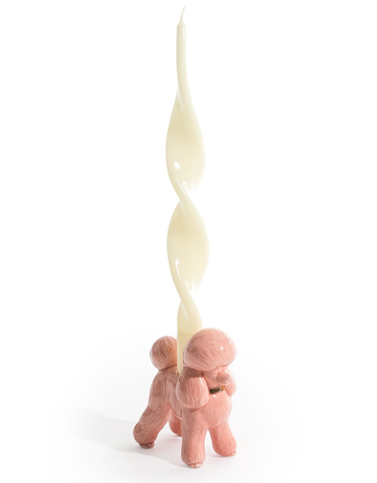 Pink Poodle Ceramic Candle Holder (to be bought in qtys of 4) - CRT118