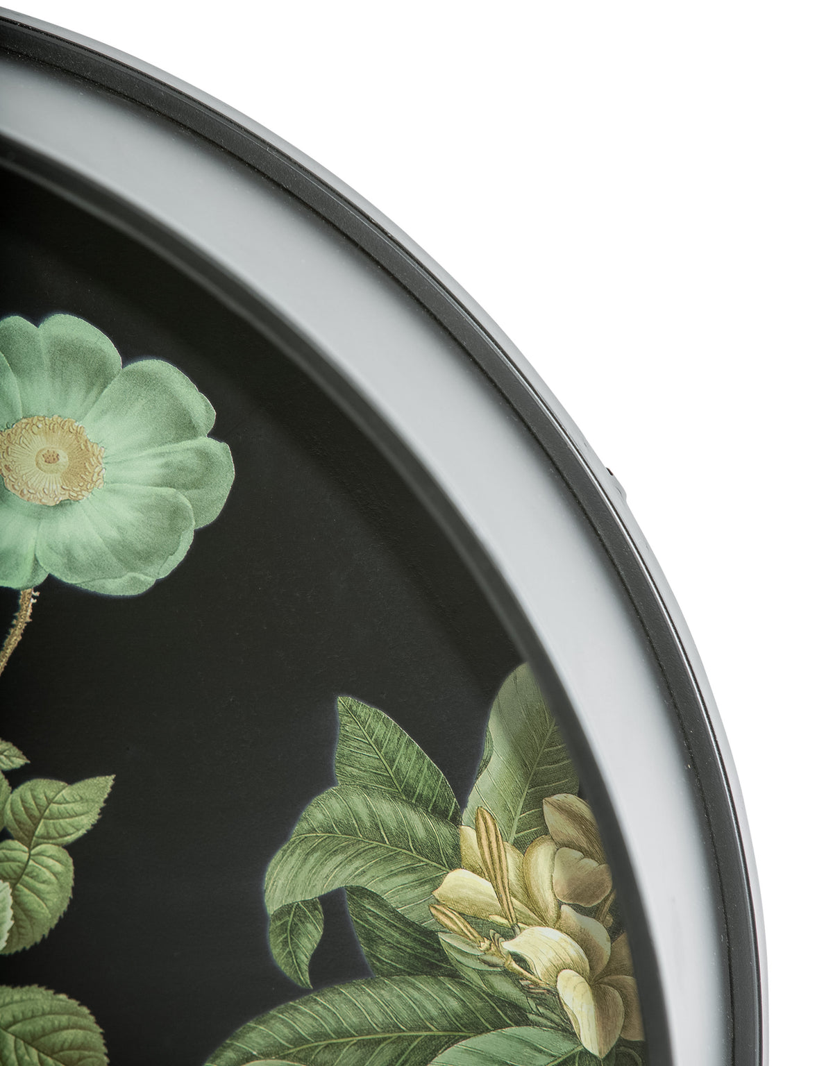 Medium Black Floral Metal Wall Unit with Shelf (to be bought in qtys of 2) - CRT122