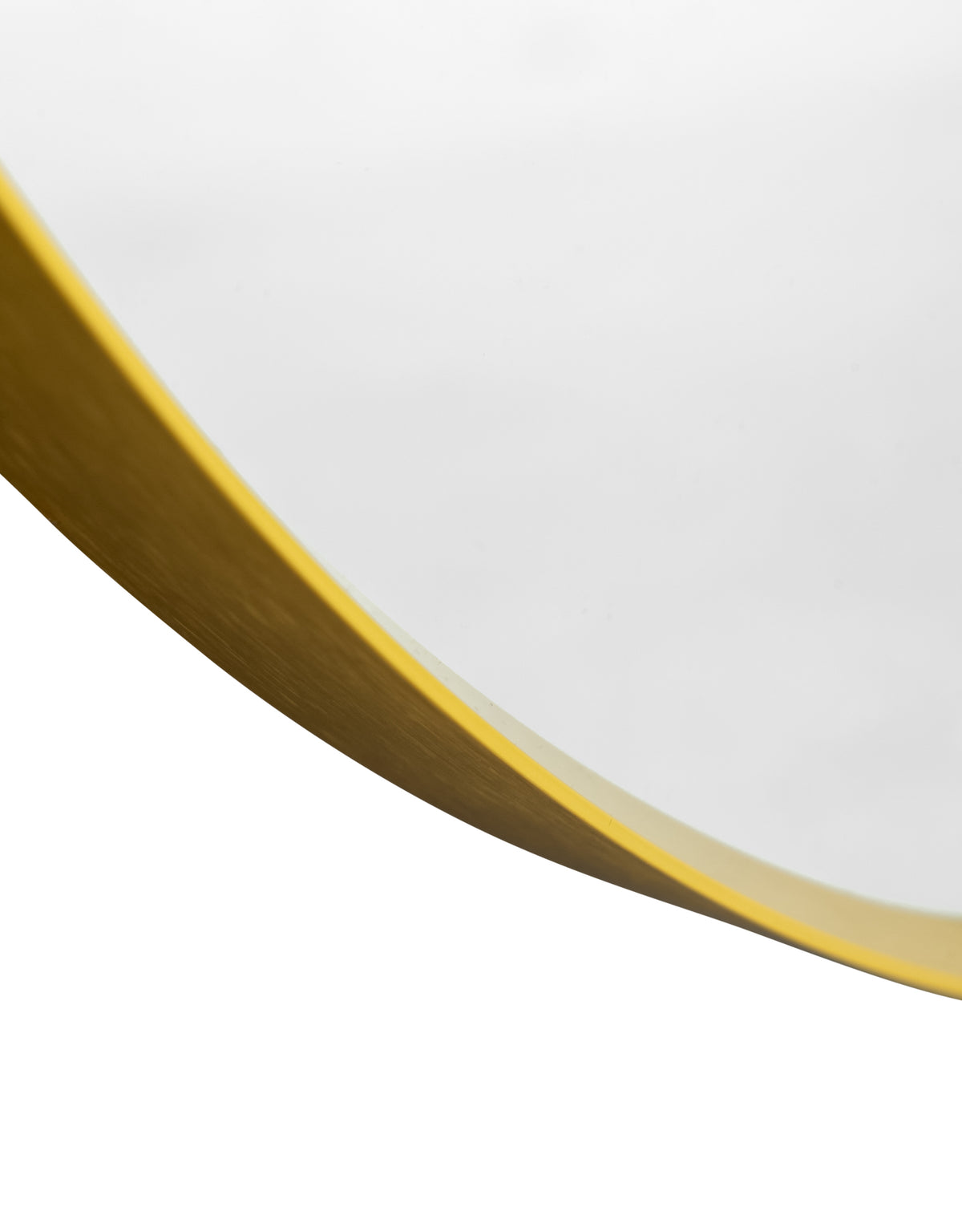 Extra Large Oval Gold Metal Flare-Framed Broadway Wall Mirror - M413