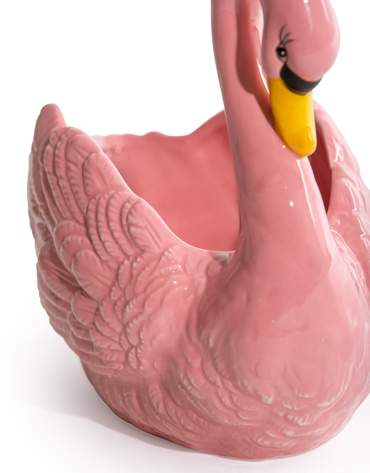 Pink Swan Ceramic Planter / Storage Bowl (to be bought in qtys of 4) - SM98