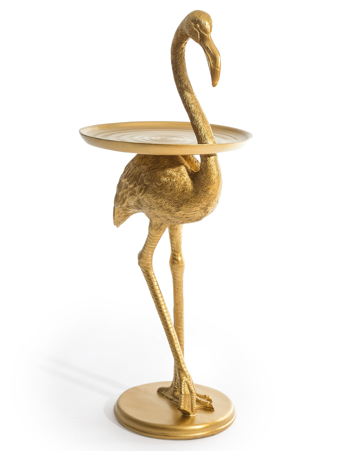 Antique Gold Flamingo Side Table - TL138