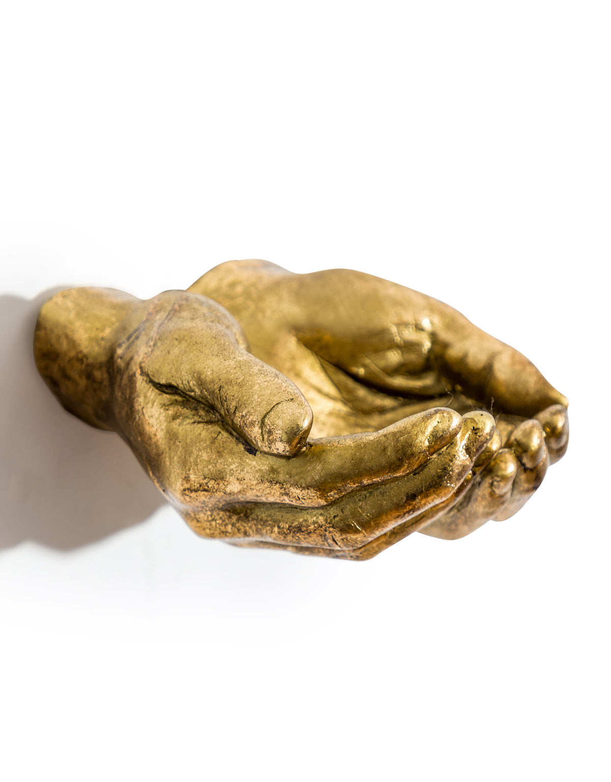 Wall Mounted Antique Gold Hands Storage Bowl - TPR107