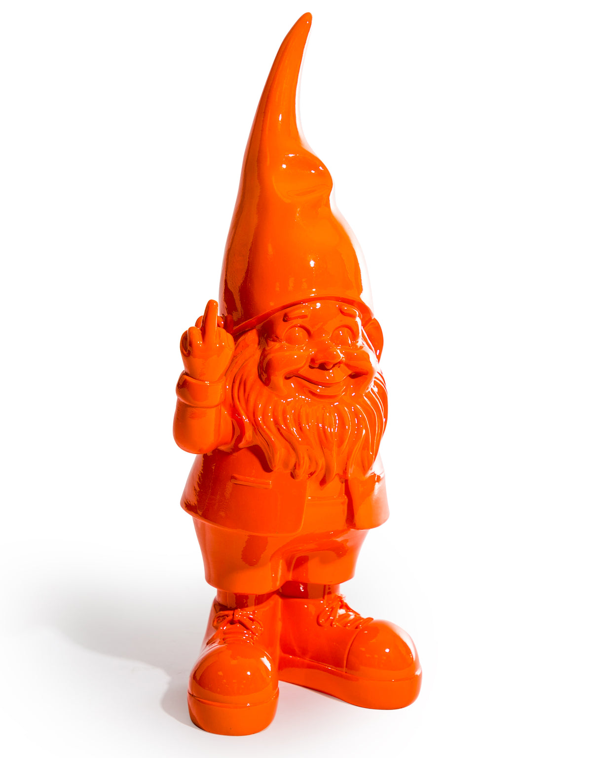 Medium Bright Orange "Naughty Gnome" Figure - FL125