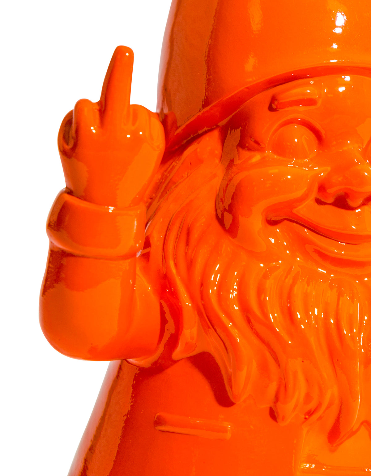 Medium Bright Orange "Naughty Gnome" Figure - FL125