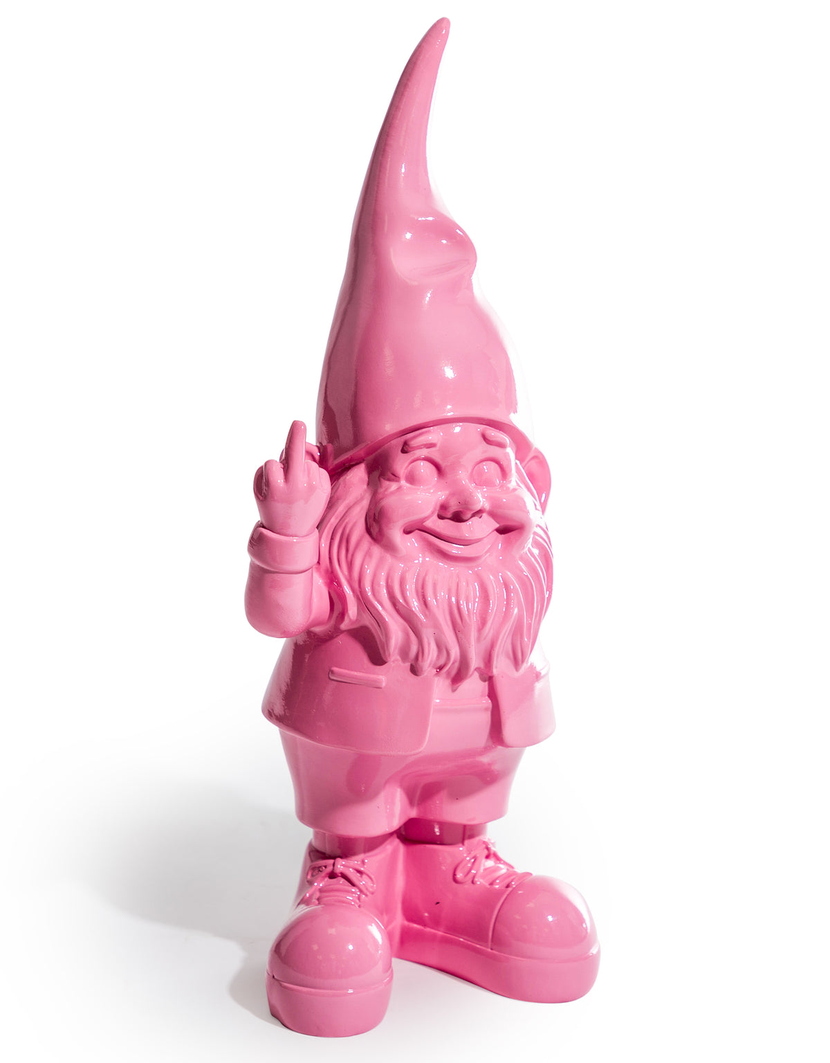 Medium Bright Pink "Naughty Gnome" Figure - FL126
