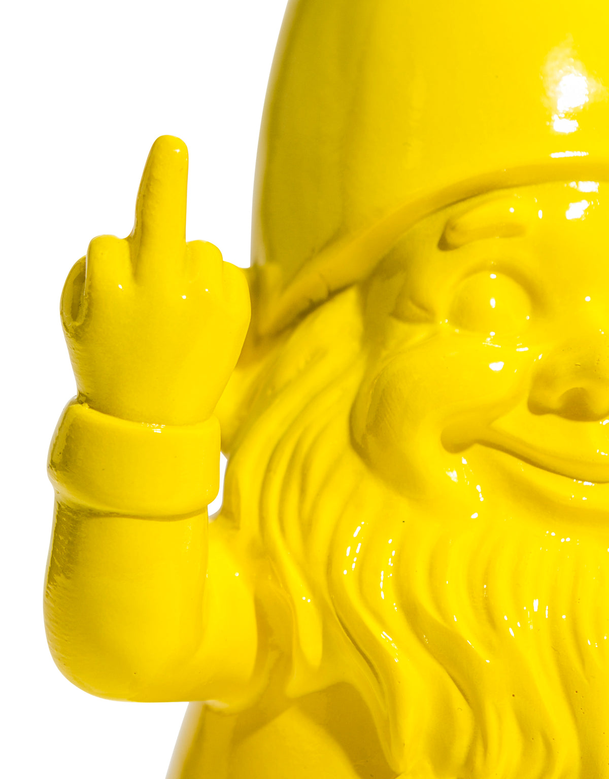 Medium Bright Yellow "Naughty Gnome" Figure - FL128