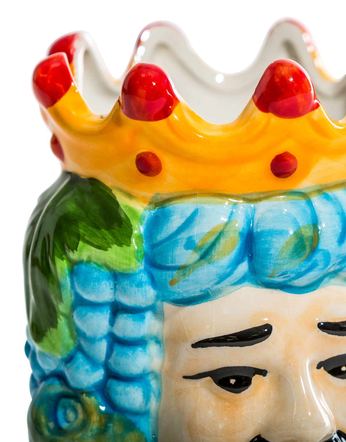 Sicilian King Moor Head Ceramic Storage Pot (to be bought in qtys of 4) - BD179
