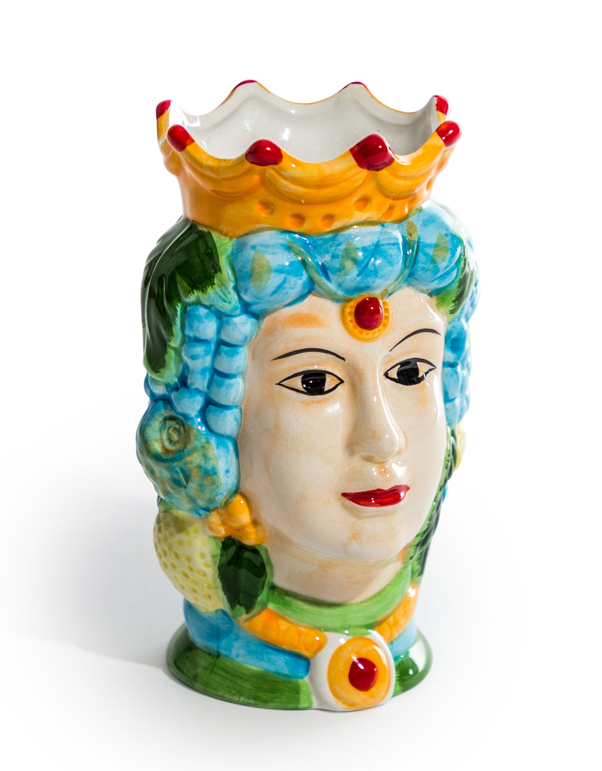 Sicilian Queen Moor Head Ceramic Storage Pot (to be bought in qtys of 4) - BD180