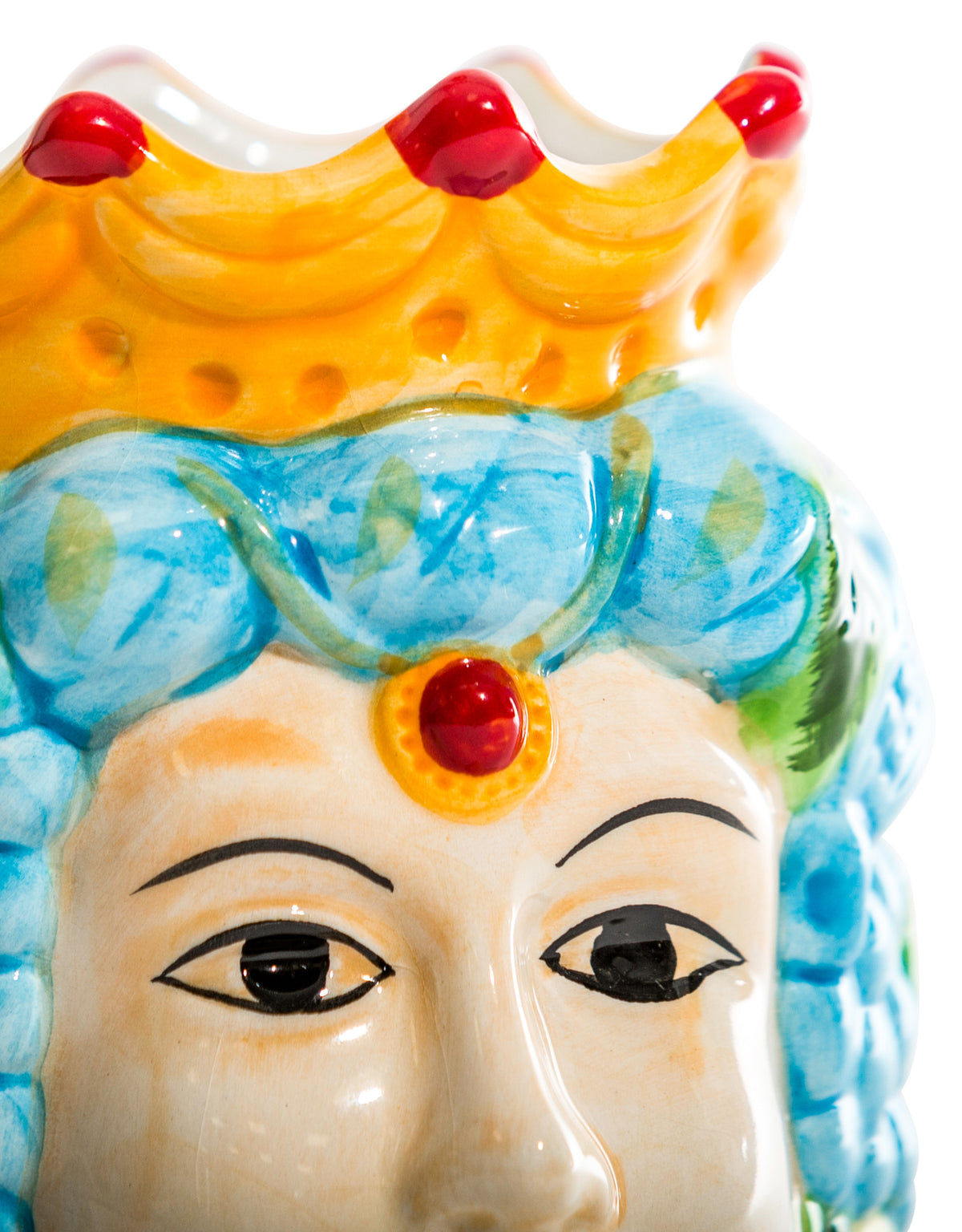 Sicilian Queen Moor Head Ceramic Storage Pot (to be bought in qtys of 4) - BD180
