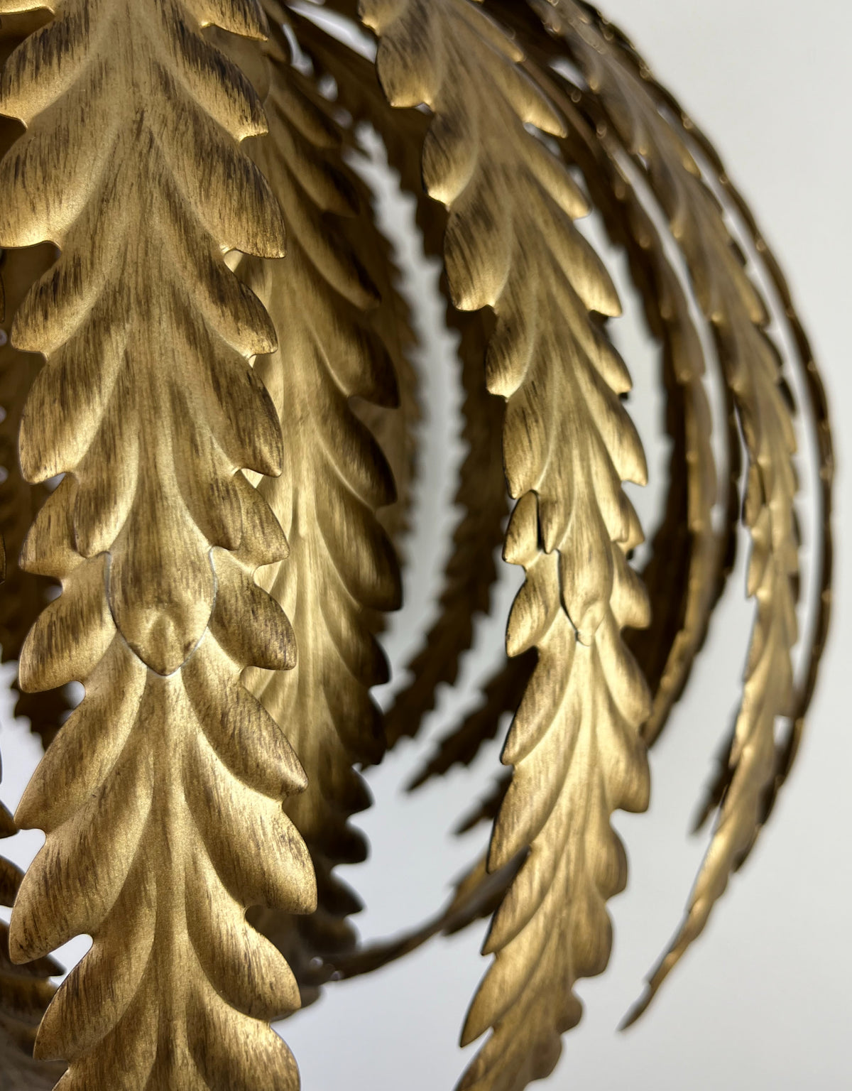 Gold Tropical Floral Ceiling Pendant - CH291