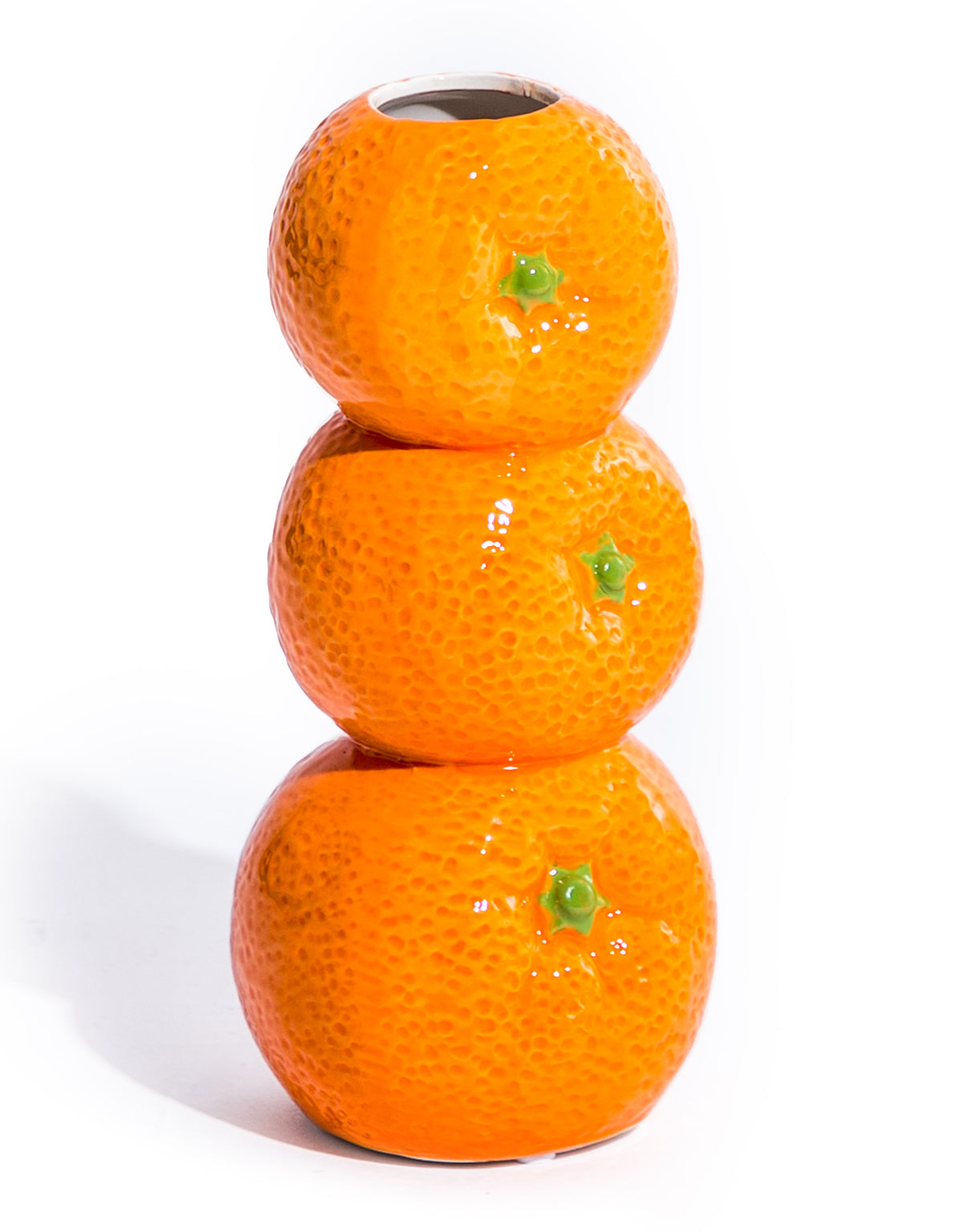 Ceramic Orange Stack Stem Vase (to be bought in qtys of 2) - JFC19