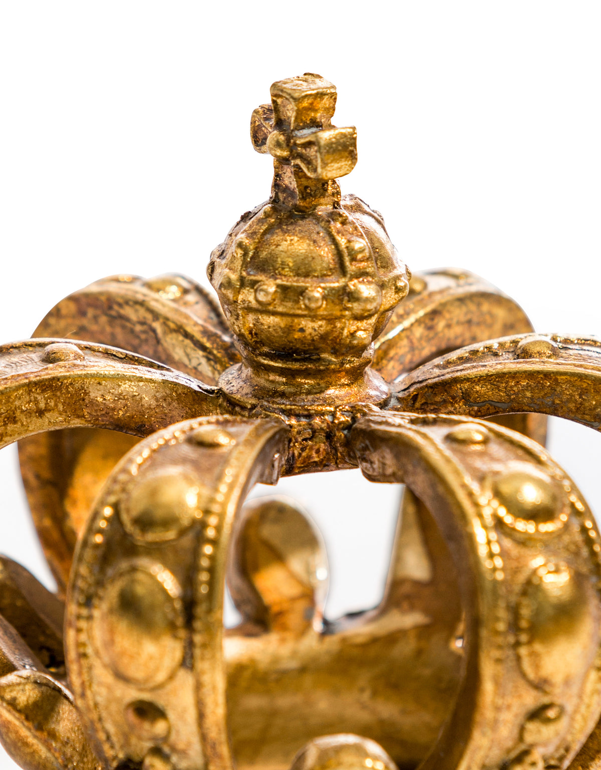 Antique Gold Regal Crown Ornament - MK119
