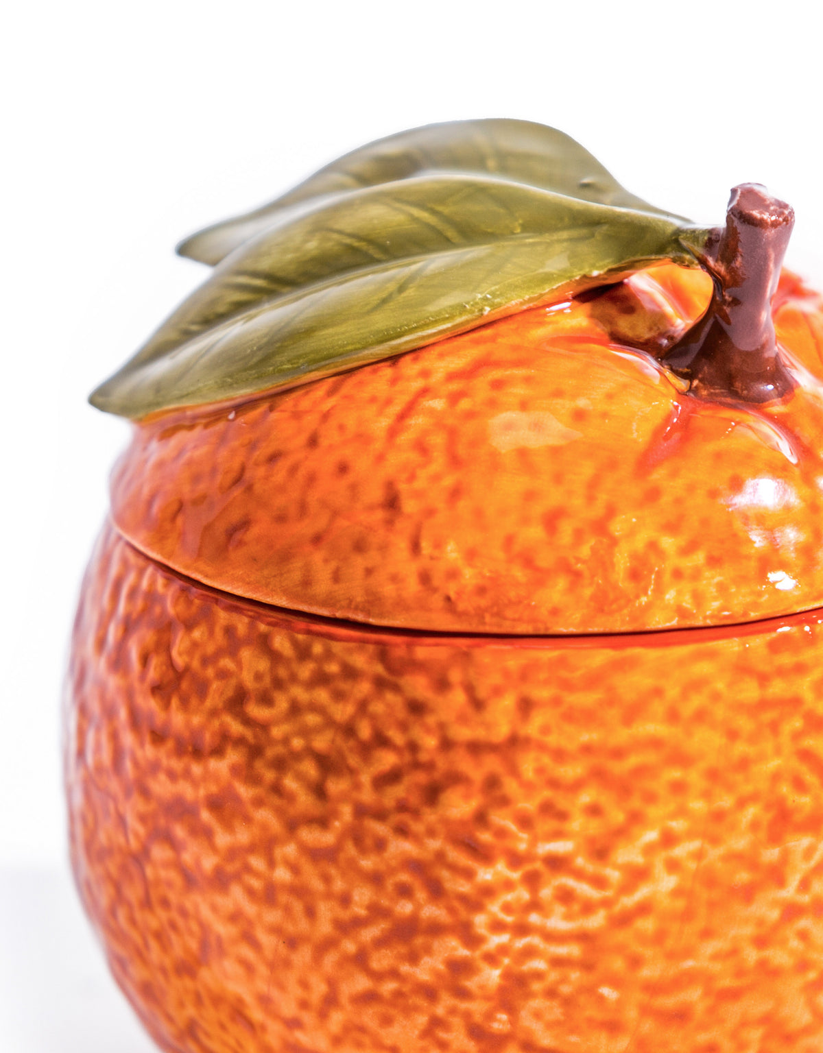 Ceramic Orange Storage Jar (to be bought in qtys of 2) - CRT126