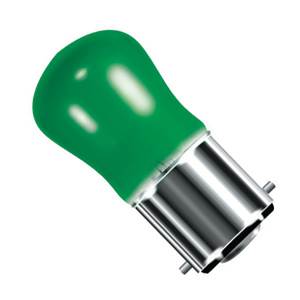 Pygmy 15w 240v B22d/BC Crompton Green Light Bulb