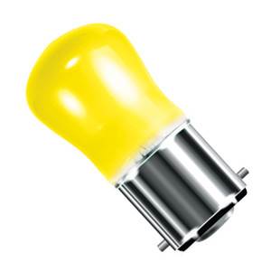 Crompton PY15BC-Y-CR - 250v 15w Ba22d 29X59mm Yellow