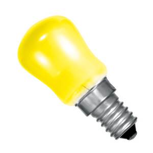Crompton PY15SES-Y-CR - 250v 15w E14 29X66mm Yellow