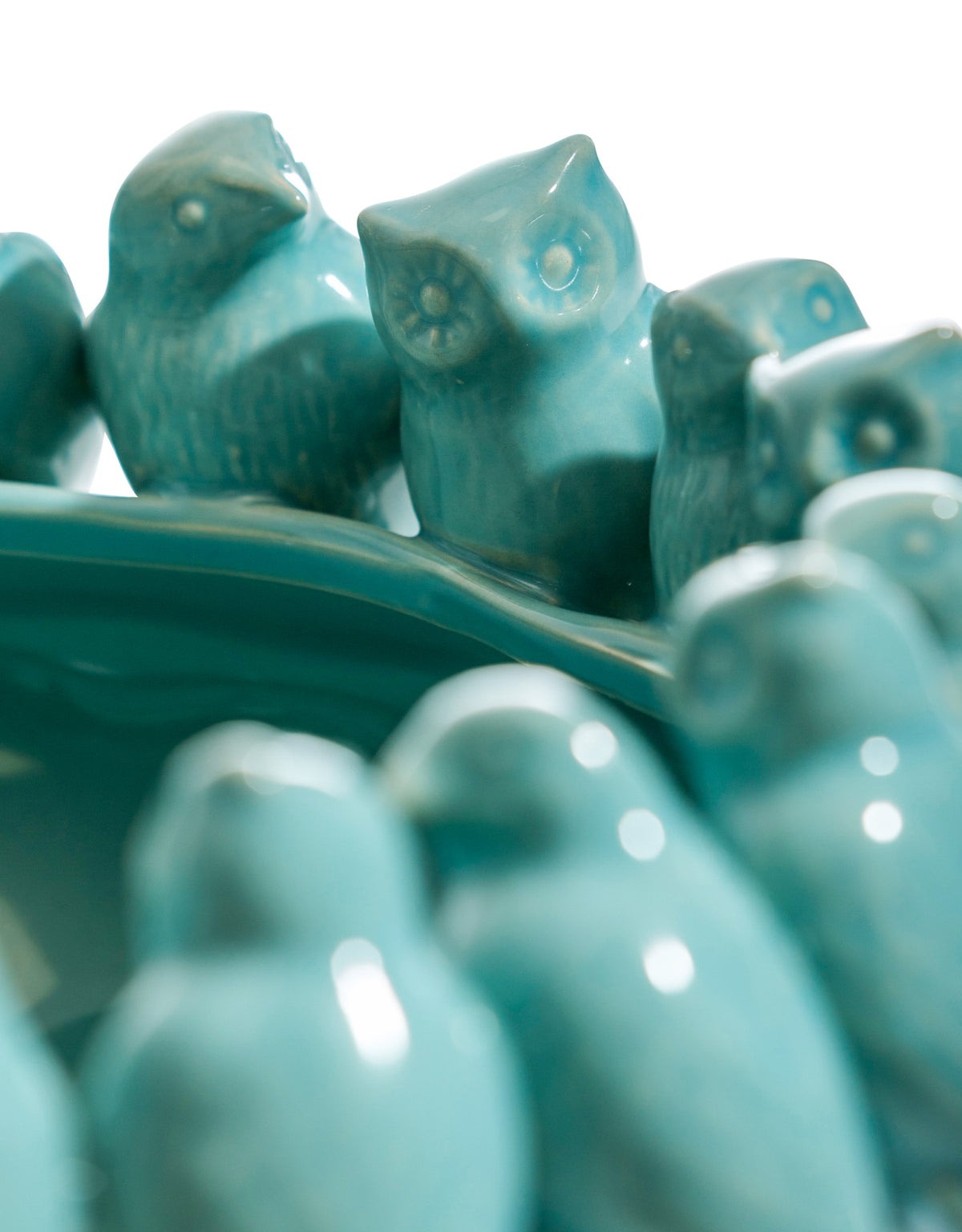 Blue Ceramic Flock of Birds Bowl - NCP13