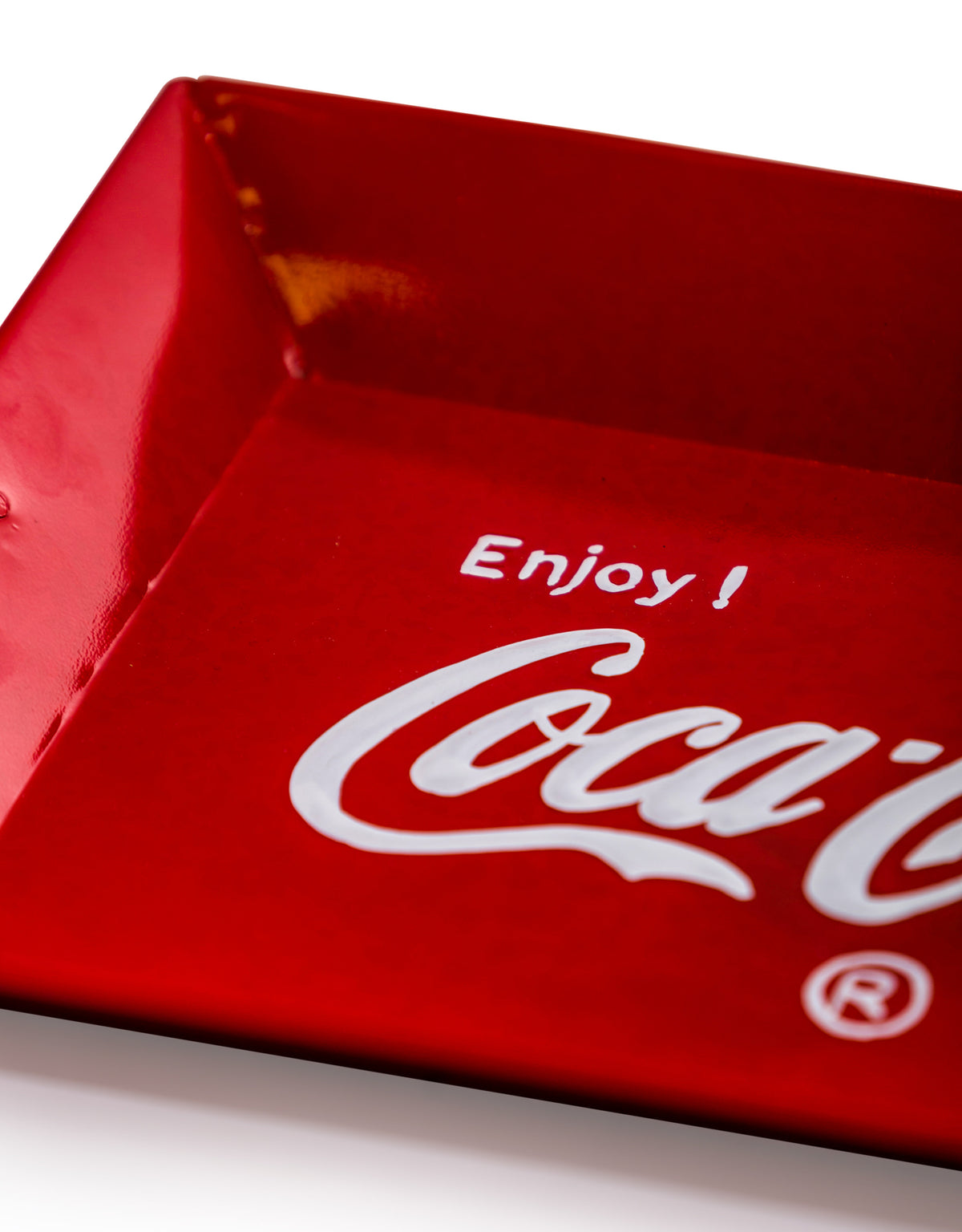 Antiqued Metal Red Cola Serving Tray - AHL15