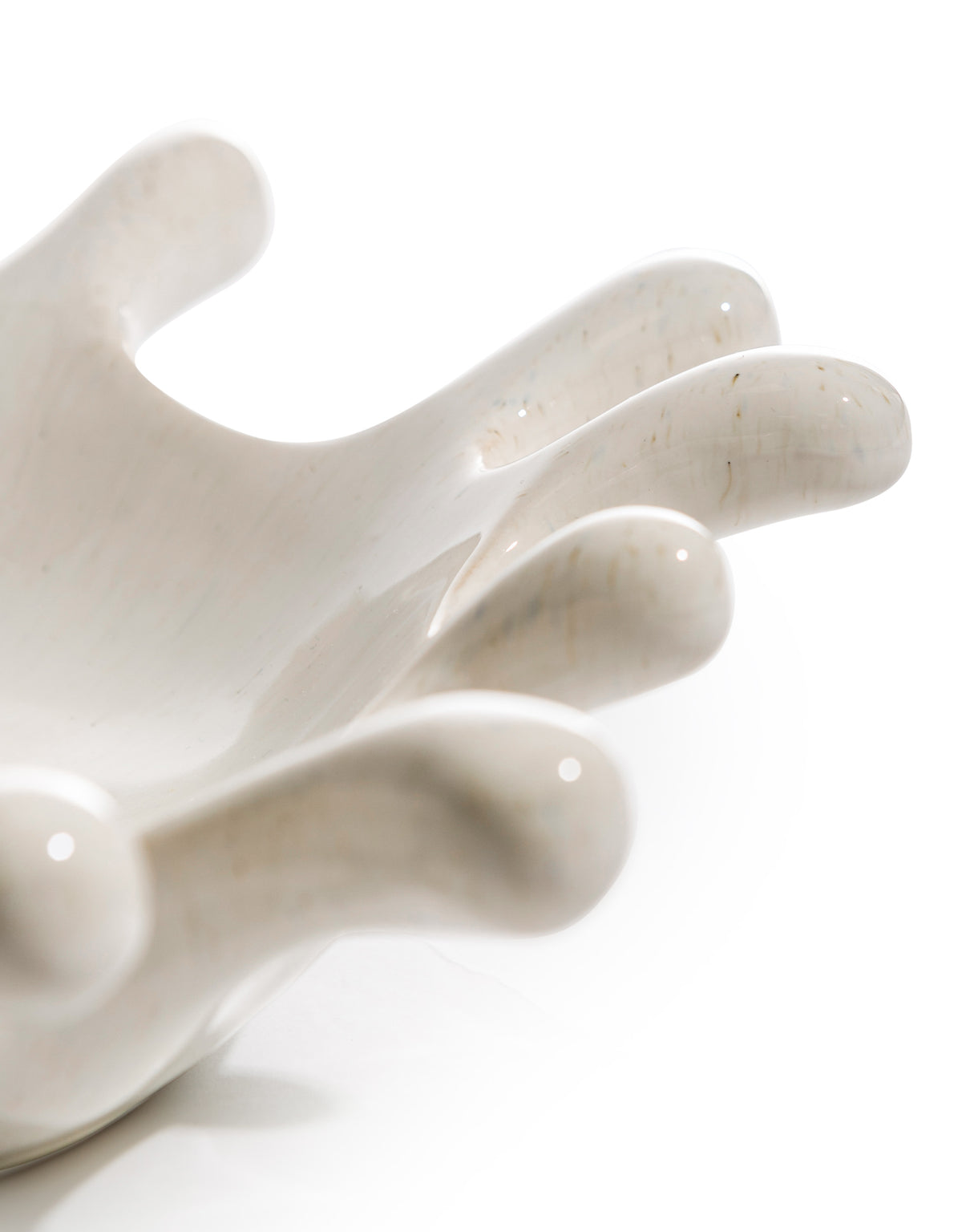 Large White Ceramic Splash Bowl - NCP15